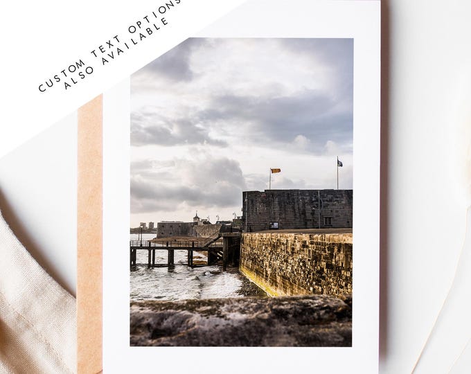 Square Tower Greeting Card - Portsmouth and Southsea Photography Greeting Cards - Envelope Included - Birthday - Wedding - Anniversary