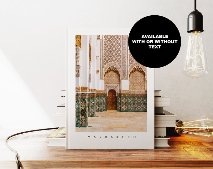 Marrakech Notebook - Journal - A5 or A4 - Travel Diary - Hardcover Journal - Ringbound Notebook - Lined - Graph - Plain Paper - Small Gift
