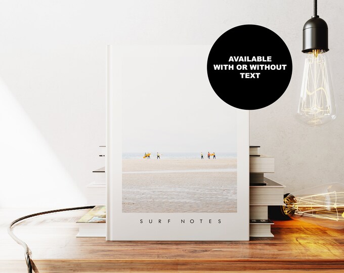 Surfing Journal - A5 or A4 - Travel Diary - Hardcover Journal - Ringbound Notebook - Lined - Graph - Plain Paper - Small Gift - Surfer Gift