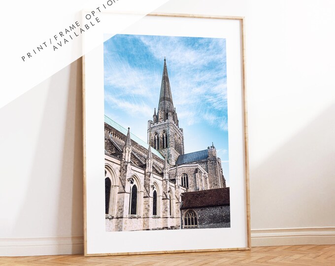 Chichester Print - West Sussex Photography Prints - Wall Art -  Frame and Canvas Options - Portrait  - UK