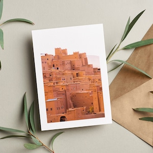 Tarjeta de felicitación de Marruecos - Tarjeta de felicitación - Interior en blanco - Cumpleaños - Aniversario - Día de la Madre - Día del Padre - Vacaciones - Tarjeta de felicitación - Regalo