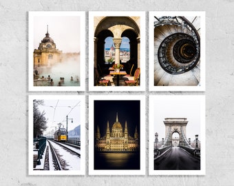 Budapest Greeting Card Set - 6x Greeting Cards - Blank Inside - Envelope Included - Weddings - Gifts - Anniversary - Holiday - Birthday