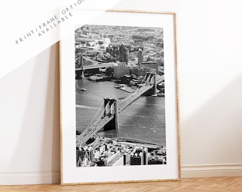 Brooklyn Bridge Print - NYC Photography Print - New York City - Prints or Framed Prints available - Black and White Photography