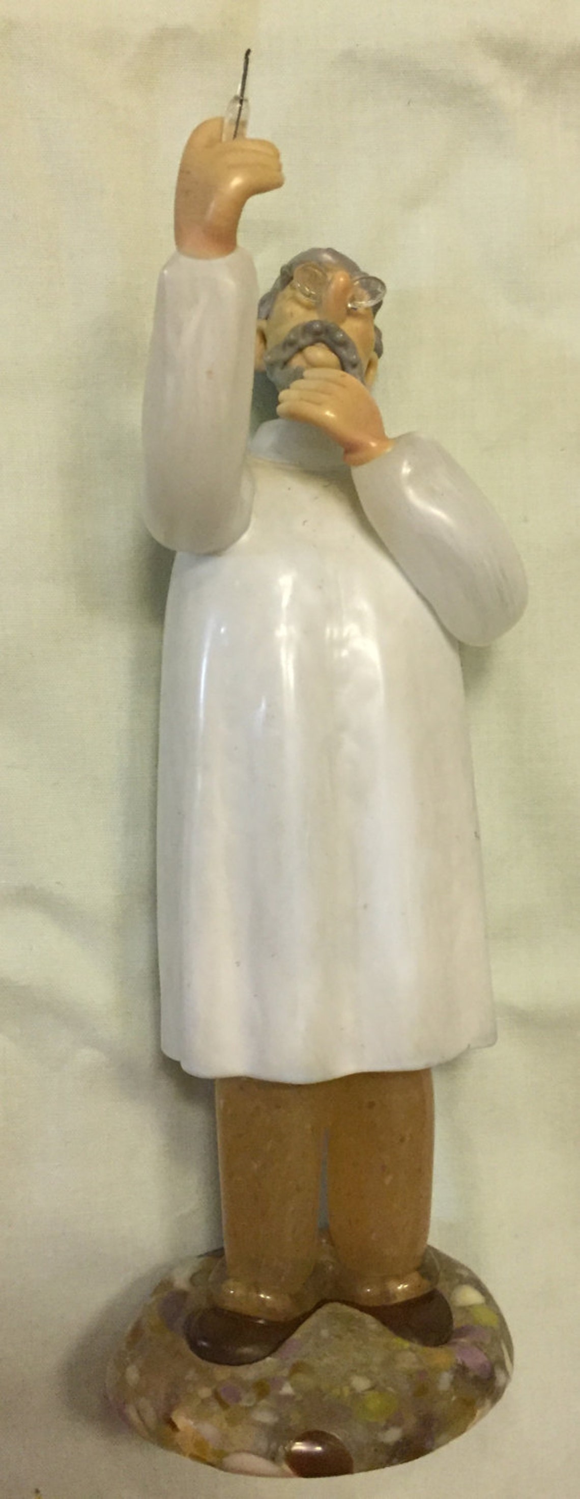 Vintage Murano Glass Doctor with Syringe Statue Etsy