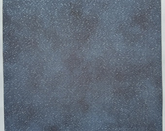Tessuto Aida opalescente Midnight Sparkle, tessuto per punto croce Night Sky, 14/18 conteggi