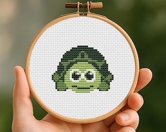 ローヌ川の星月夜クロスステッチパターン、ゴッホミニアート刺繍、PDF