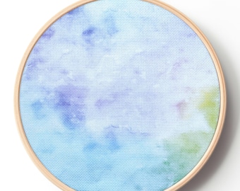 Rainbow Mist Aida Cloth, Cotton Candy Cross Stitch Fabric, 14 / 16 / 18 / 20 Count