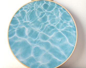 Met water bedrukte Aida-doek 14/16 / 18/20 kt