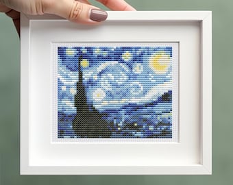 ヘックスアート ヴァン・ゴッホ 星月夜 クロスステッチキット