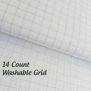 Gridded Aida Cloth 14 Ct, Zweigart Easy Count Cross Stitch Fabric