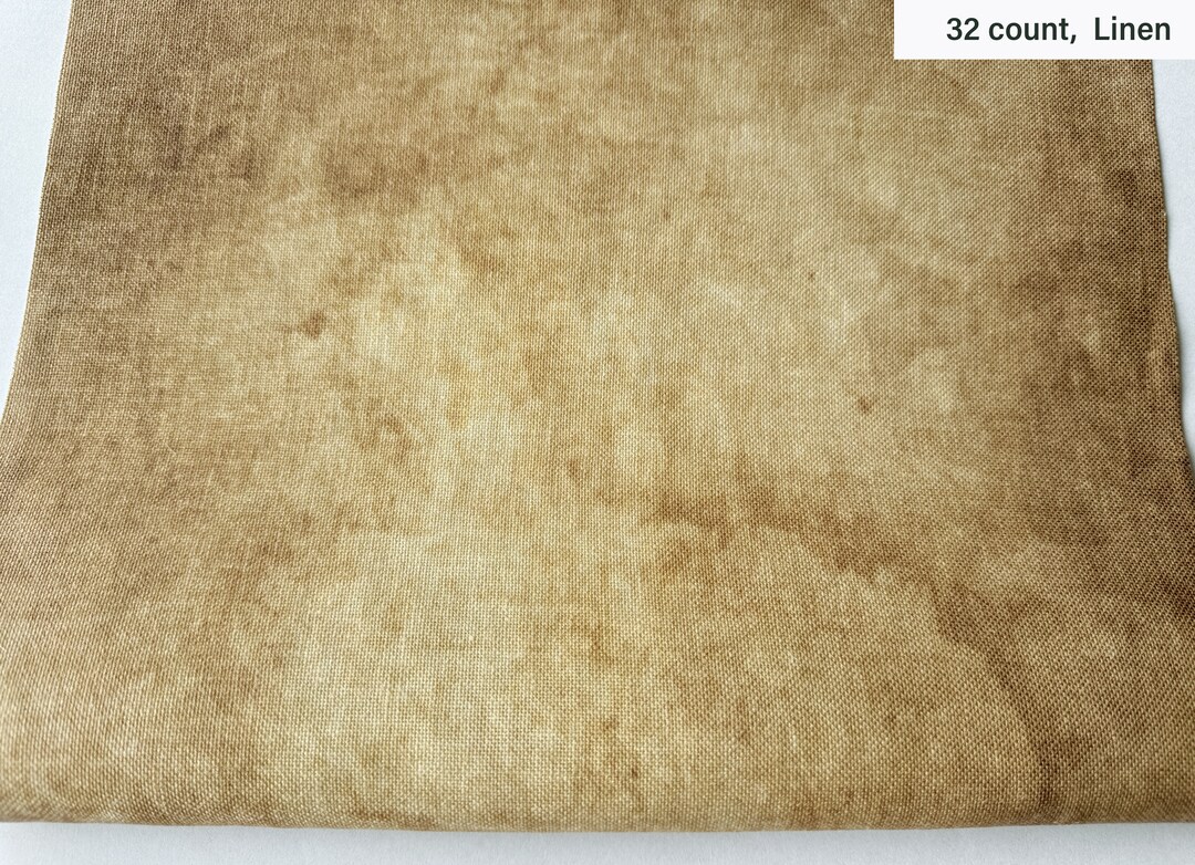 Cloth Parchment Brown Parchment 32 Ct Linen Printed Cross Stitch Fabric - Etsy