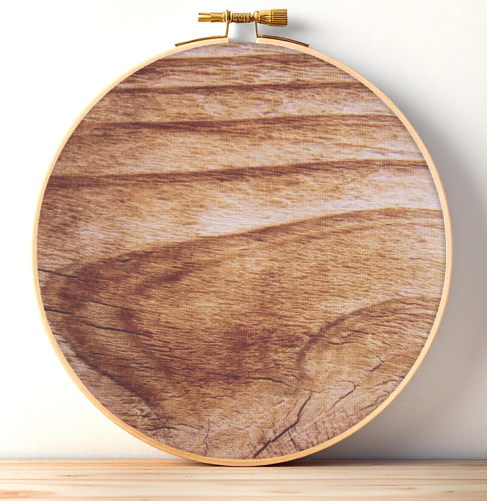 Tela aida per punto croce, 14 punti, 48 x 71 cm (14 ct, marrone