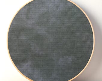 Twilight Grey Aida Cloth, Printed Cross Stitch Fabric, 14 / 16 / 18 / 20 Count