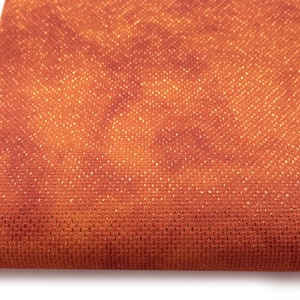 Tela Aida de ópalo naranja, tela de punto de cruz brillante para Halloween, 14/18 unidades