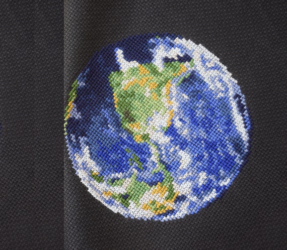 Earth Cross Stitch Pattern Pdf Planet Solar System