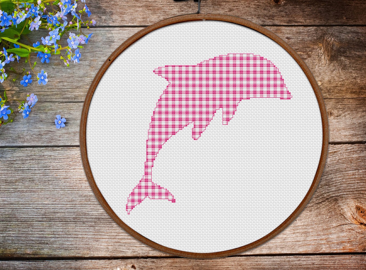 Dolphin baby Cross stitch pattern modern easy pattern. | Etsy