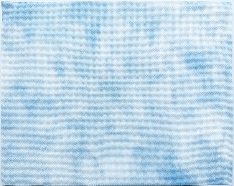 Sky Blue Cross Stitch Fabric, Printed Aida Cloth, 14 / 16 / 18 / 20 Count image 3