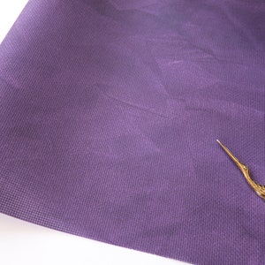 Printed Purple Aida Cloth, 14 / 16 / 18 / 20 Count