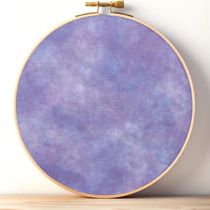Tela Aida color morado pastel para punto de cruz - 14/16/18/20 ct - Tela estampada para punto de cruz - Tela Aida precortada en 2 tamaños