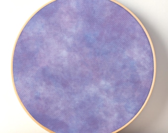 Pastel Purple Printed Aida Cloth – Cross Stitch Fabric