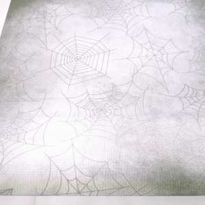 Spinnennetz Aida Tuch | Halloween Kreuzstich Stoff, 14 / 16 / 18 / 20 Count Aida