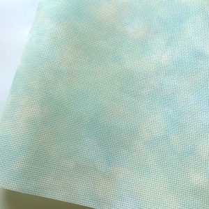 Strandblauwe aida-stof, bedrukt kruissteekmateriaal, 14/16/18/20 kt