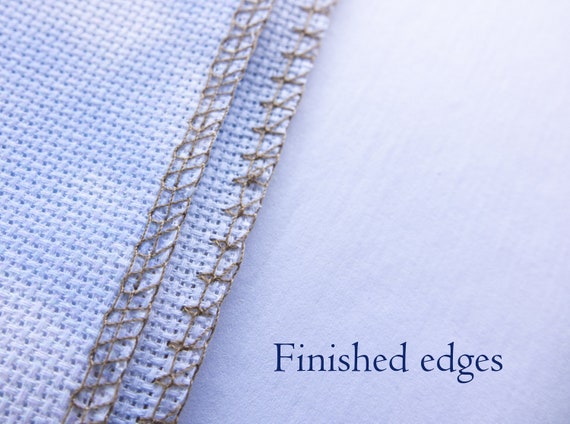 14 Count Cross Stitch Fabric Embroidery Aida Cloth, Pearl Grey 