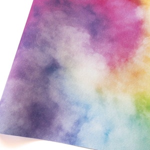 Rainbow Sparkle Cross Stitch Stof, Opalescent Tie Dye Aida Doek, Gedrukt 14/16/18/20 Count