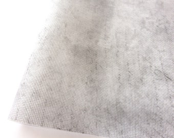 Grey Letters Printed Aida Cloth 14 / 16 / 18 / 20 Count