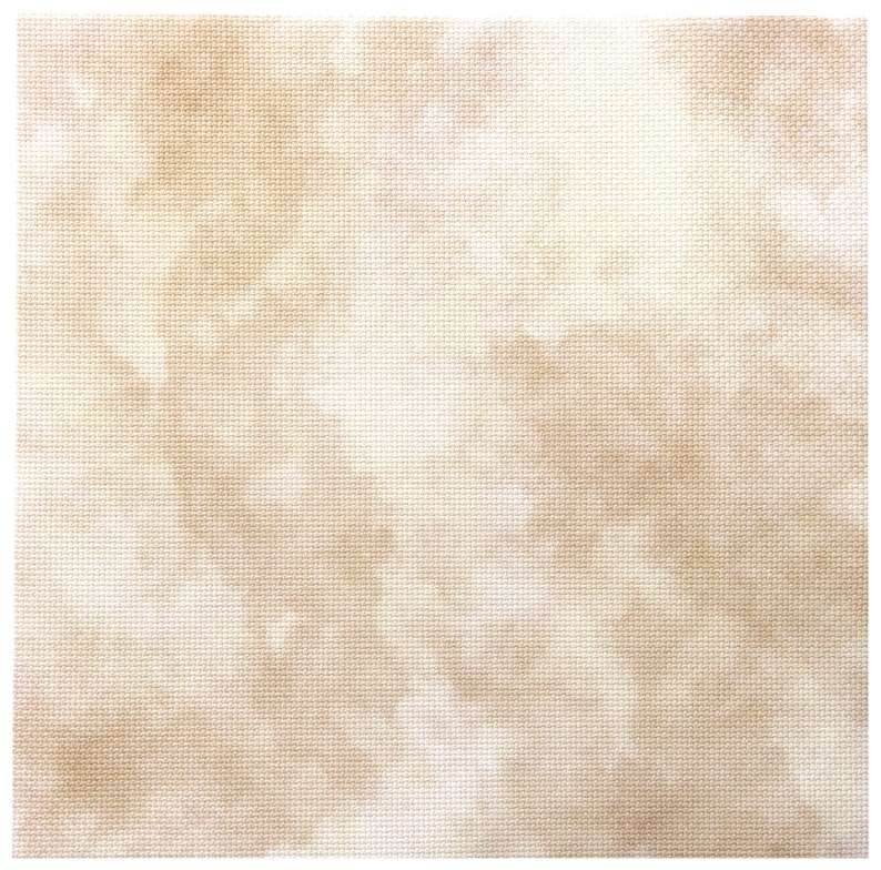 Beige Cross Stitch Aida Cloth, Coffee Brown Printed Embroidery Fabric, 14 / 16 / 18 / 20 Count