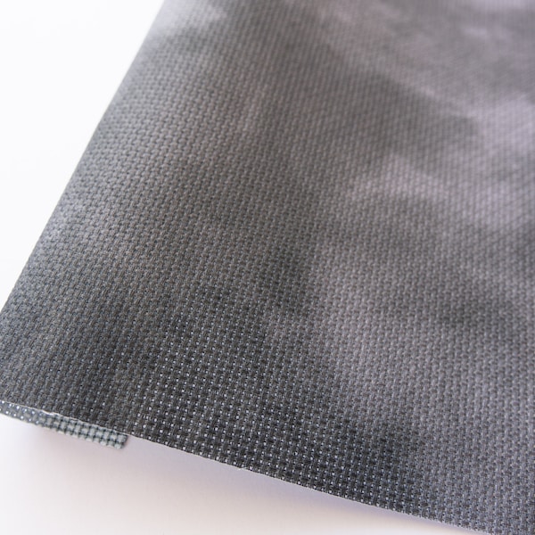 Charcoal Grey Cross Stitch Fabric, Gothic Aida Cloth, 14 / 16 / 18 / 20 Count