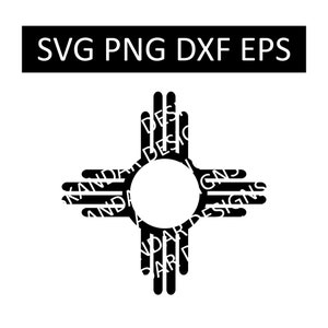 New Mexico zia svg dxf eps png digital download / vynil, craft cutting, template clipart decal