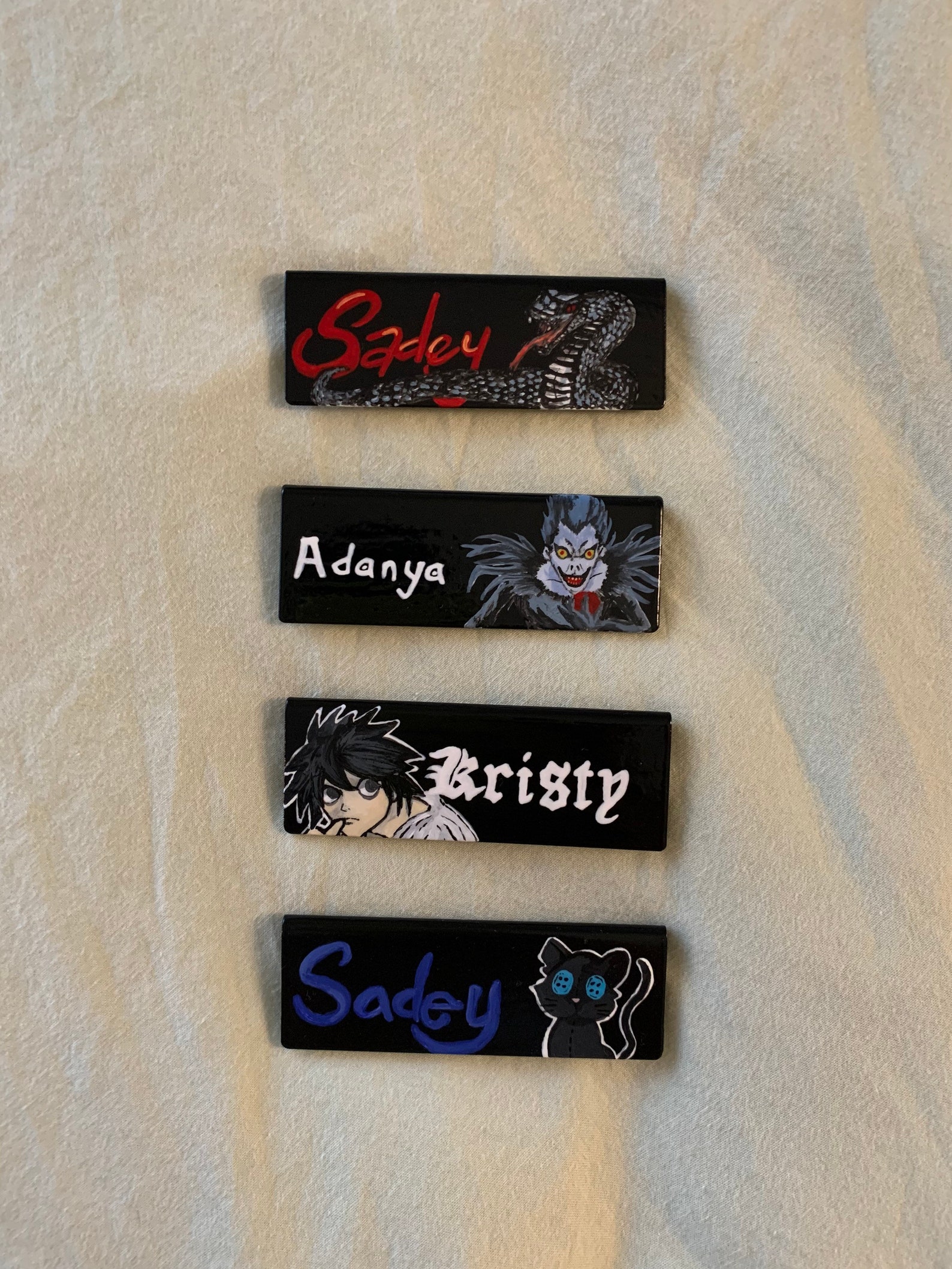 Custom Hand Painted Starbucks Name Tags3 Etsy
