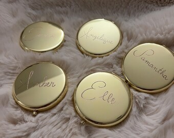 Espejo compacto grabado personalizado