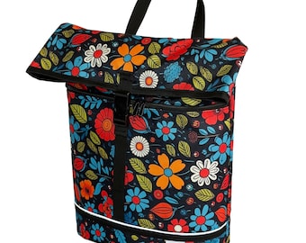 Sacoche Vélo Simple 16 L, Sac de Porte-Bagages Arrière, Sacoche Vélo Résistante à l’Eau, Sac Shopper Amovible pour Trajets Quotidiens