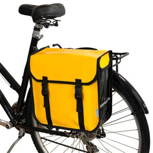 BikyBag Classic One Pannier – 13L Waterproof Quick Release Bike Carrier Bag Yellow