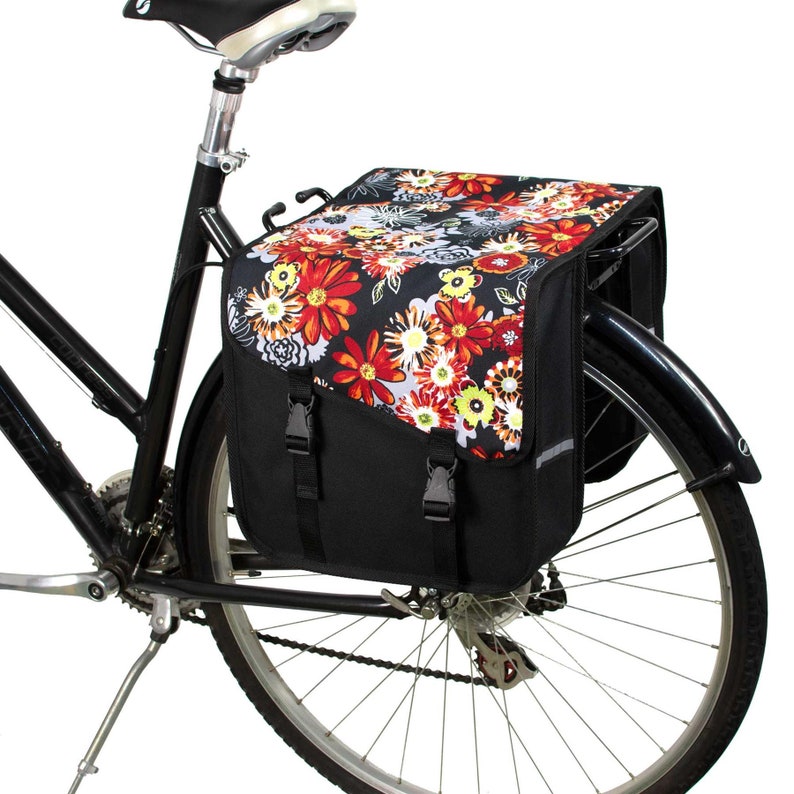 BikyBag Classic CS Bicycle Double Panniers Red Meadow