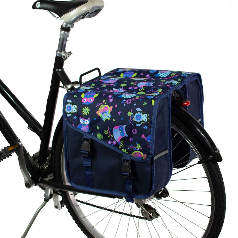 BikyBag Classic CS Bicycle Double Panniers Owls