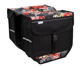 BikyBag Modelo T - Bolsa doble para bicicleta, para ir de compras y desplazarse en bici.
