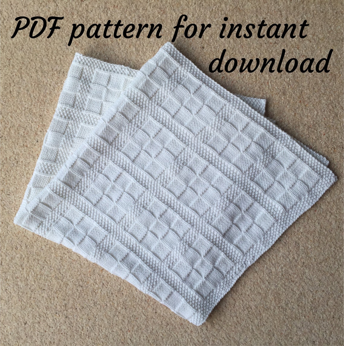 Garter Carriage Machine Knitting Baby Pram Blanket pattern Etsy España