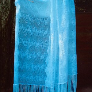 Beaded shawl machine knitting pattern image 2