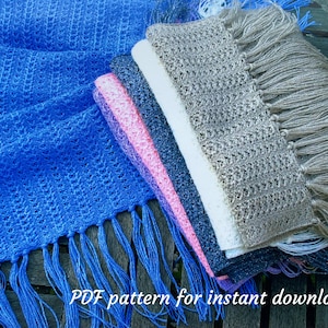 4ply Machine knitting scarf pattern