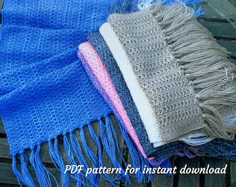 4ply Machine knitting scarf pattern
