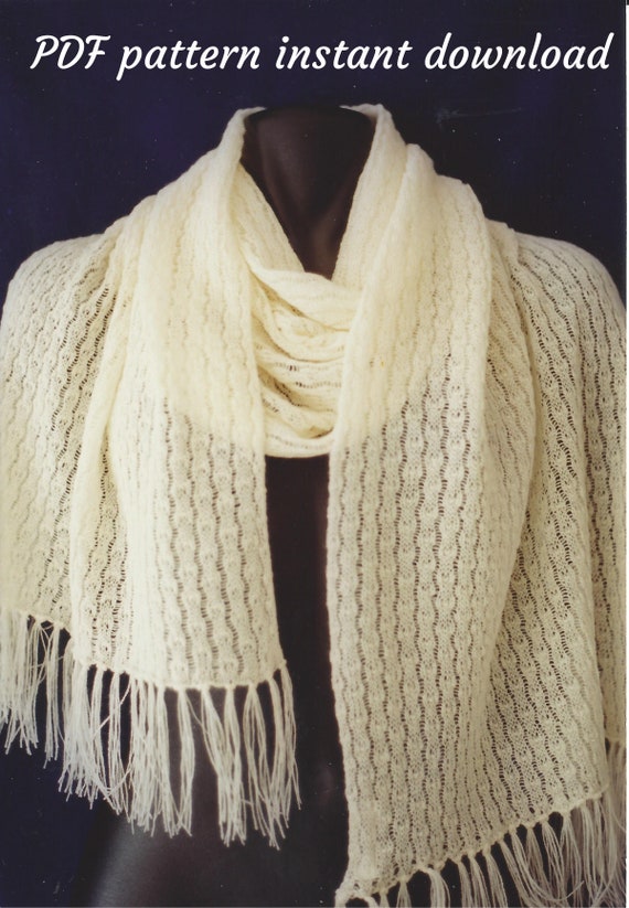 Machine Knit Scarf Pattern