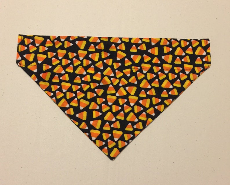 Candy Corn Over the Collar Dog Bandana Halloween