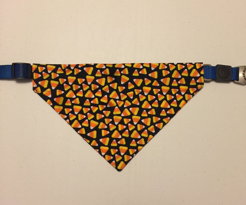 Candy Corn Over the Collar Dog Bandana Halloween