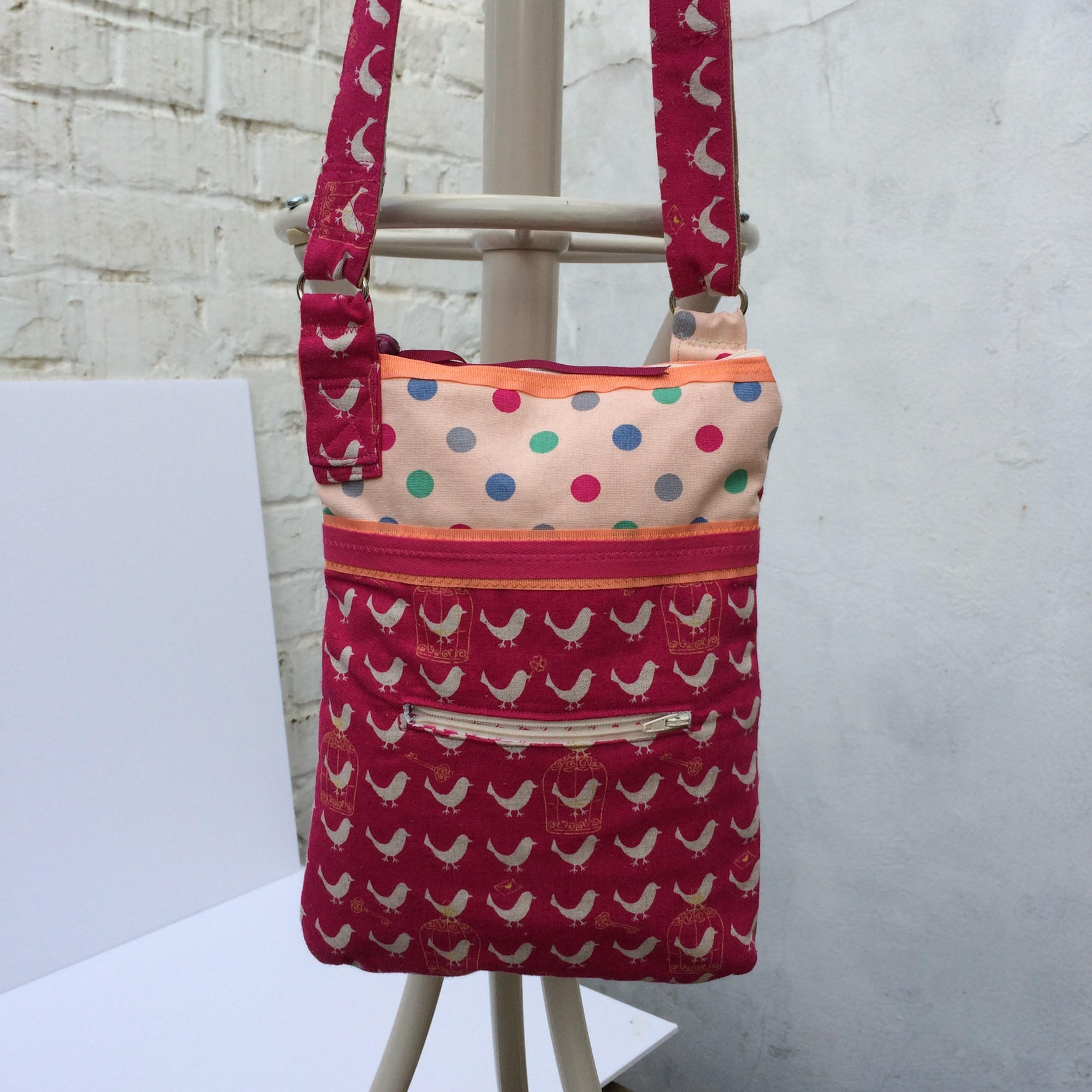 designer fabric crossbody bags