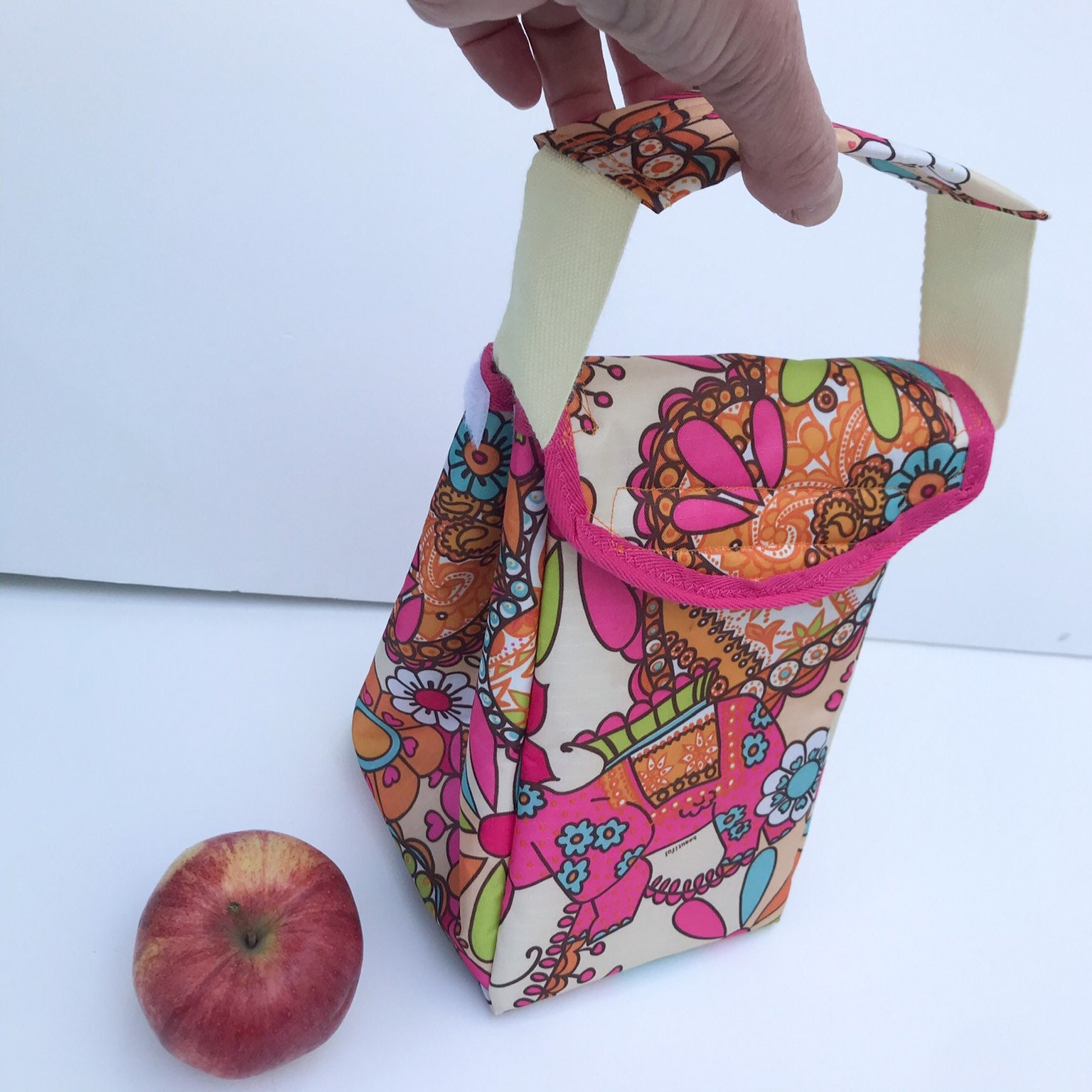 Insulated Handled Lunch Bag Small Lunch Bag Childs Lunch Bag Etsy