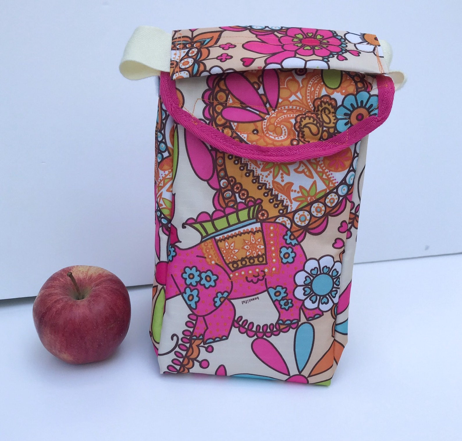 Insulated Handled Lunch Bag Small Lunch Bag Childs Lunch Bag Etsy