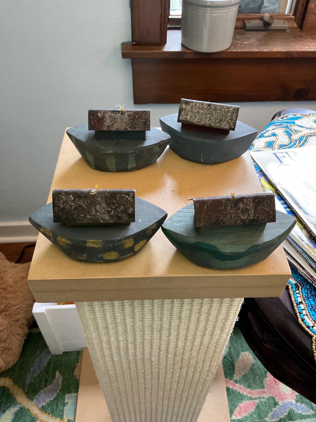 Antique Noah's Ark Set: Hand-painted Wood & Metal, Primitive Decor - Etsy